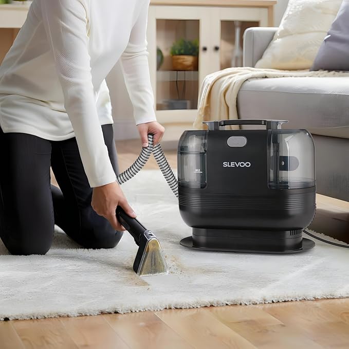 500W Powerful Carpet Cleaner Machine - 12Kpa Strong Suction, Portable Upholstery Cleaner For Pet Accident, Rugs, Carpet And Upholstery