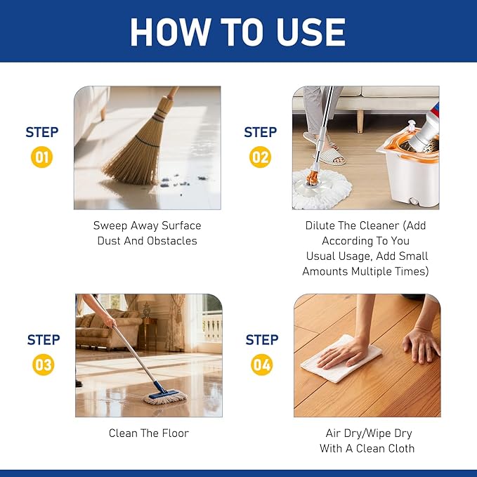Floor Repair Polish,Rejuvenating Wood Floor Cleaner for Shine Renewal & Protective Layer, Conceal Small Scratches,Quick-Drying Floor Protector,150ML(2 Bottle)