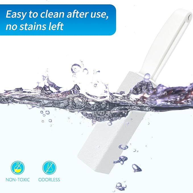 4TH Pumice Stone for Toilet Bowl Cleaning,Pumice Sticks (White)