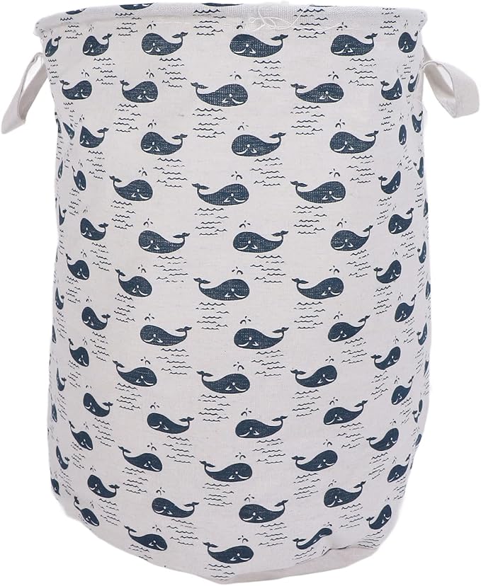 Large Laundry Basket Foldable Durable Clothes Blankets Hamper Organizer for Elderly Care University Dormitories Apartments Cloth Material 35 x 44cm