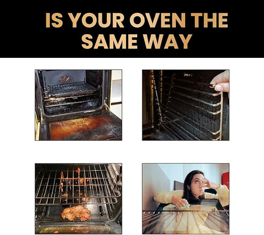 Oven And Grill Cleaner,Stovetop Cleaner,Heavy Duty Oven And Grill Cleaner Spray,For Stovetops, Grates, Stainless Steel- Removes Grease, Burnt-On Food & Grime (1PC)