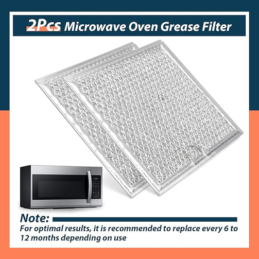 2Pcs Microwave Oven Grease Filter Replacement for Samsung Model ME19R7041FS ME19R7041FS/AA ME19R7041FT ME19R7041FT/AA ME19R7041FB ME19R7041FB/AA