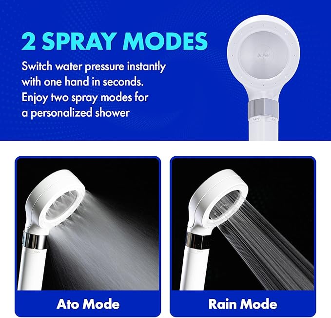 Dr. Piel Skincare Shower Head All-in-One Replacement Filter (1EA) - Removes Chlorine and Impurities, Water Saving, Compatible with Dr.Piel Skincare Filtered Shower Head