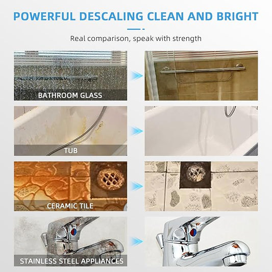 Foaming Shower Tub and Tile Cleaner, Bathroom Foam Cleaner with Floral Scent, Bathroom Cleaner Spray for Cleaning Glasses and Sinks, Grout Cleaner, Deep Cleaning Removes Old Stains From Grout, 1pcs