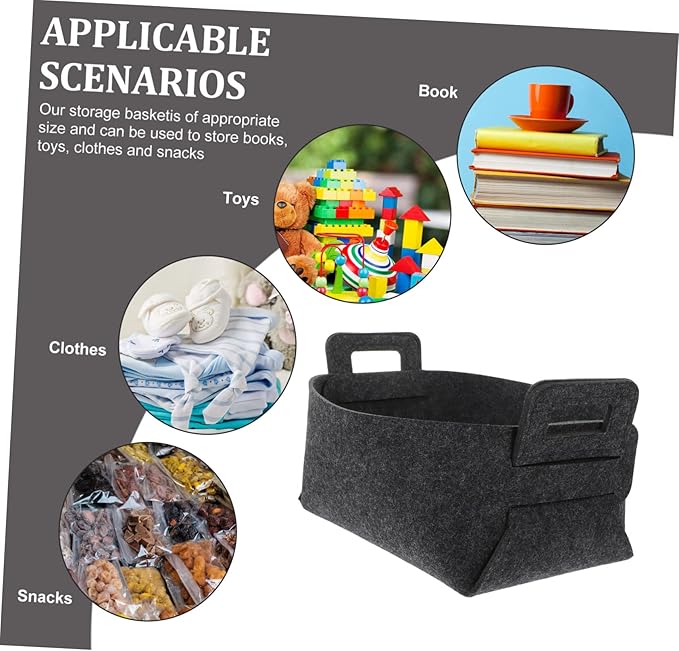 Kichvoe Foldable Laundry Basket Capacity Clothes Hamper Multipurpose Storage Bin for Dorms Home Travel Felt Organizer for Sporting Goods