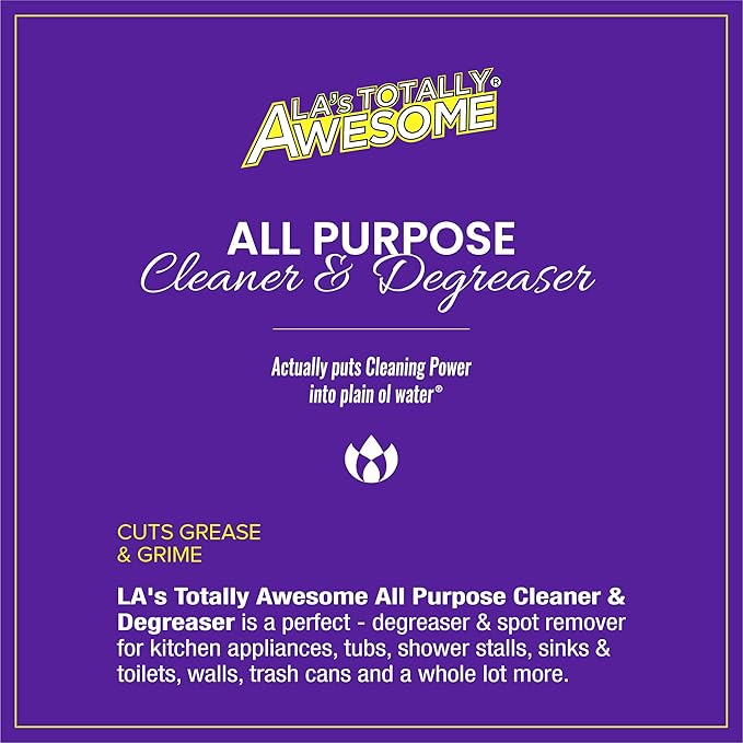 La's Totally Awesome All Purpose Cleaner 64 oz + All Purpose Cleaner Lavender Burst Plant-Based Spray 32oz (Pack of 2)