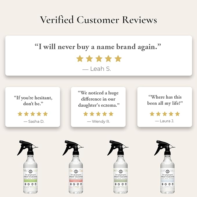 Rustic Strength Lots of Purpose Spray Cleaner, Bergamot & Cypress, Multi-Surface, pH Balanced, Non-Toxic, Biodegradable, 16 oz