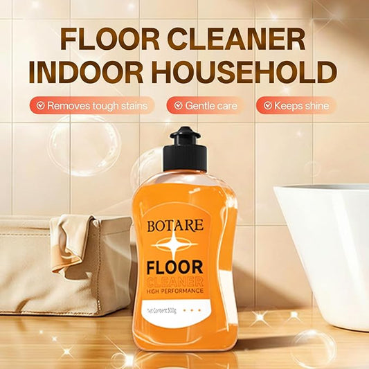 Floor Cleaner Liquid for Mopping, Household Deep Cleaning Solution for Wood,Hardwood,Tile,Laminate,Marble & Porcelain & Bathroom,Orange Scent,17.6 Fl Oz Each(1 Bottle+1 Cleaning Cloth)