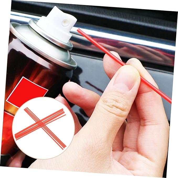ARTIBETTER 50pcs Replacement Spray Can Straws Rust Remover Nozzle Sprayer Can Extension Straws Home Improvement Car Maintenance