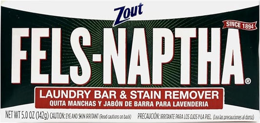 Fels Naptha Laundry Bar and Stain Remover, 5oz ( 4 bars) by Fels Naptha