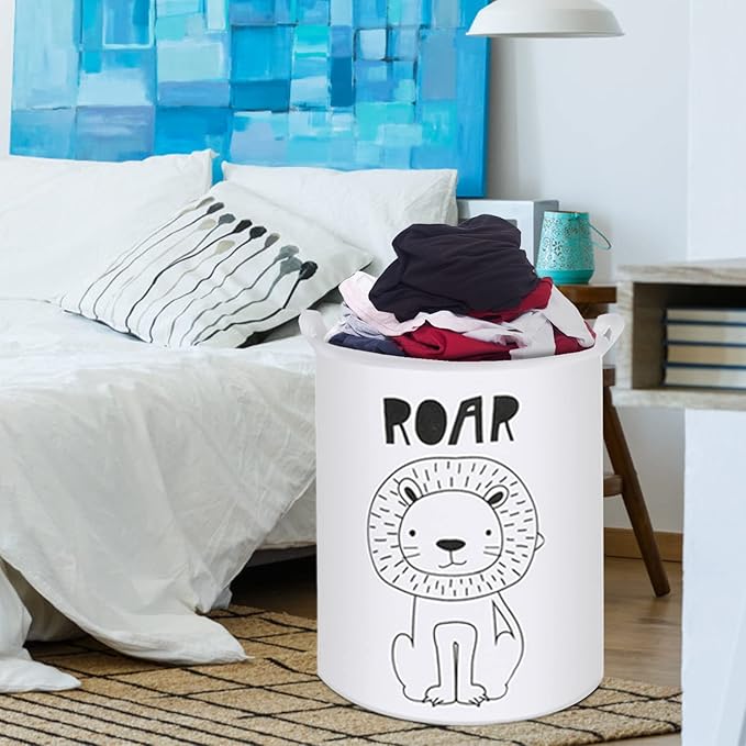 Collapsible Laundry Basket in Bedroom Waterproof Laundry Hamper in Bathroom Large Laundry Bag in College Dormitory Cloakroom Livingroom Nursery Organizer Toy Bin