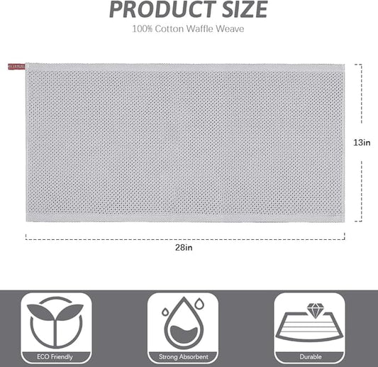 Nialnant Kitchen Hand Towels, 13 x 28 Inches, 100% Cotton Dish Towel for Home, Soft Dish Cloth for Kitchen, Super Absorbent Tea and Bar Towels