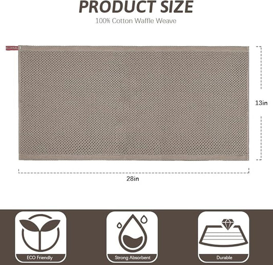 Nialnant 6 Pack KitchenTowels,Super Absorben & Soft Dish Towels for Drying Dishes,Kitchen Gadgets,Cleaning Rags,Hand Towels-13 x 28 Inch,Brown