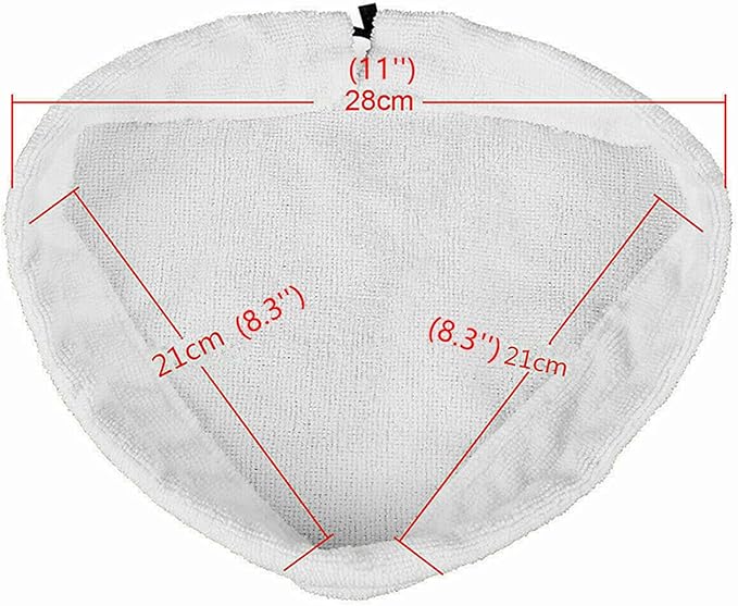 6 Pack Reusable Mop Pads Compatible with H2O Mop X5, Microfiber Steam Mop Replacement Pads, Washable Cleaning Pads for Hardwood, Tile, and Laminate Floors