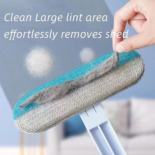 2PCS Pet Hair Remover Brush, 3-in-1 Cat and Dog Hair Removal Brushes With 17 Inch Long Handle, Multifunctional Washable Cat Hairs Remover Brush for Furniture, Couch, Carpet, Clothes and Laundry