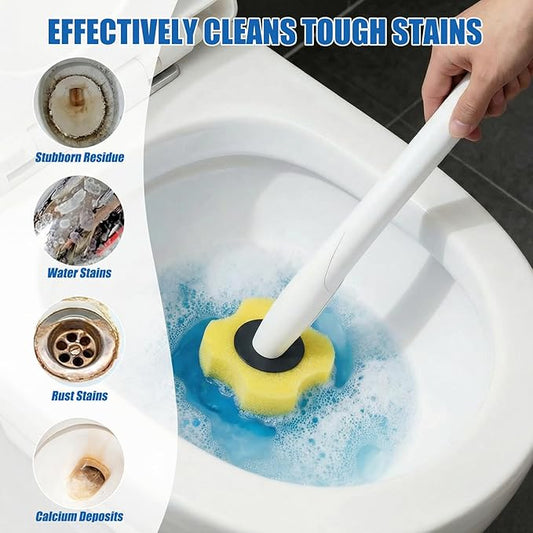 100PCS Toilet Bowl Wand Refills, Replacement Heads for Bathroom Washroom Cleaning Pads, Disposable Toilet Brush Refills Compatible with Household Brushes Scrubbers Cleaning Refill Lemon Fresh