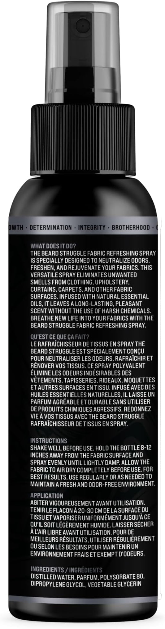 Fabric Freshener Spray by The Beard Struggle - Linen Spray Freshener for Cloths, Bed & Room Air Freshener - Odor Eliminator with Luxury Fragrance - Viking Storm, Silver Collection (120ml)