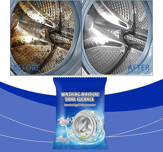 Washing Machine Tank Cleaner - Washer Machine Cleaner Powder for Front Loader & Top Load Washer, Septic Safe Deep Cleaning Residue & Odor Eliminator (1, 1pc)