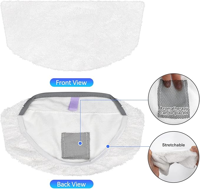 Steam Mop Replacement Pads Compatible with Bissell Powerfresh Steam Mop Pads for Bissell 1940 1806 1544 1440 2075 2685 Series Mops Resuable Floor Steamer Mop Pad Refills for Dry & Wet Cleaning, 8 Pack