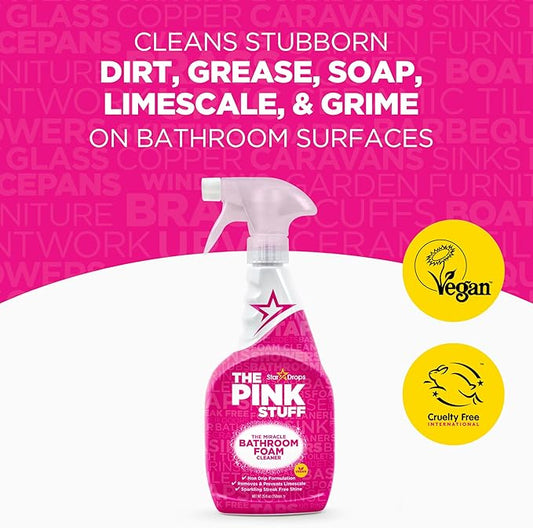 Stardrops - The Pink Stuff - The Miracle Bathroom Foam Cleaner 750ml 2-Pack Bundle