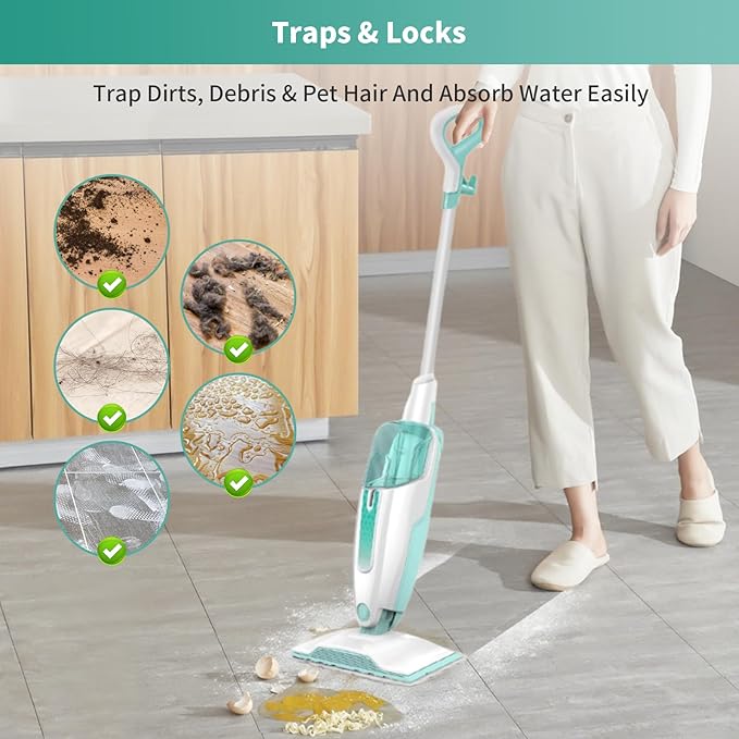 6 Pack Microfiber Steam Mop Replacement pads for Shark Steam Mop S1000, S2001,S1000A, S1000C, S1000WM, and S1001C,Washable & Reusable Steam Mop Pads Safe for all Floor have Super-Absorbent