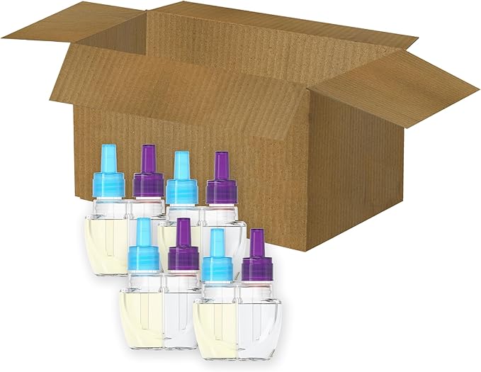 Febreze Plug In Air Freshener, Odor-Fighting Scented Oil Refill, Air Fresheners for Home and Bathroom and Kitchen, Long Lasting for Strong Odors, Twilight Lavender Scent, 0.87oz Refills, 4 Count
