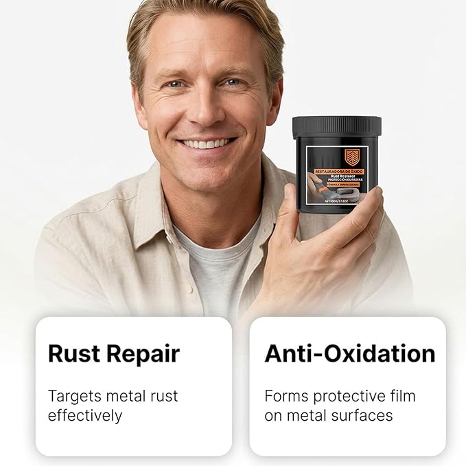Rust Converter, Vehicle Iron Powder, 6.5x6.5x6.3cm, Rust Remover Solution, Metal Cọrrosion Trẹatment, Stain Elimination Gel, For Cars Furniture Plumbing Use