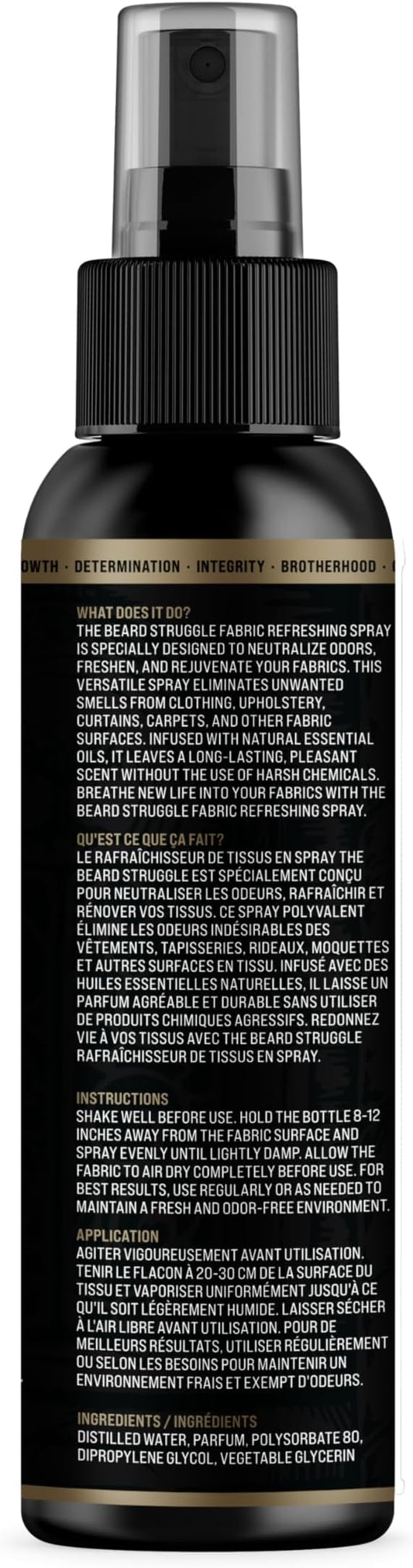 Fabric Freshener Spray by The Beard Struggle - Linen Spray Freshener for Cloths, Bed & Room Air Freshener - Odor Eliminator with Luxury Fragrance - Valhalla's Gates, Gold Collection (120ml)
