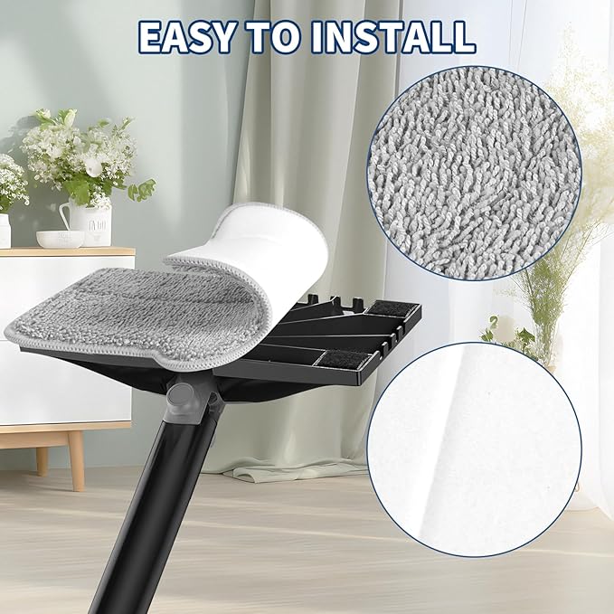 Steam Mop Pads Compatible with ScrubWiz & LABIGO Steam Mop Cleaner - Washable and Reusable Microfiber Replacement Mop Pads for Cleaning Floors and Carpets, 6 Pack