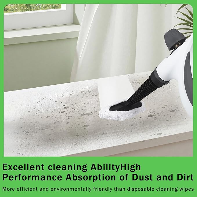 8 Pack Replacement Steam Mop Pads Universal Steam Cleaner Accessories Reusable Microfiber Cloths for Bissell Steam Shot, Dupray, PurSteam, Comforday Handheld Steam Cleaner Attachments