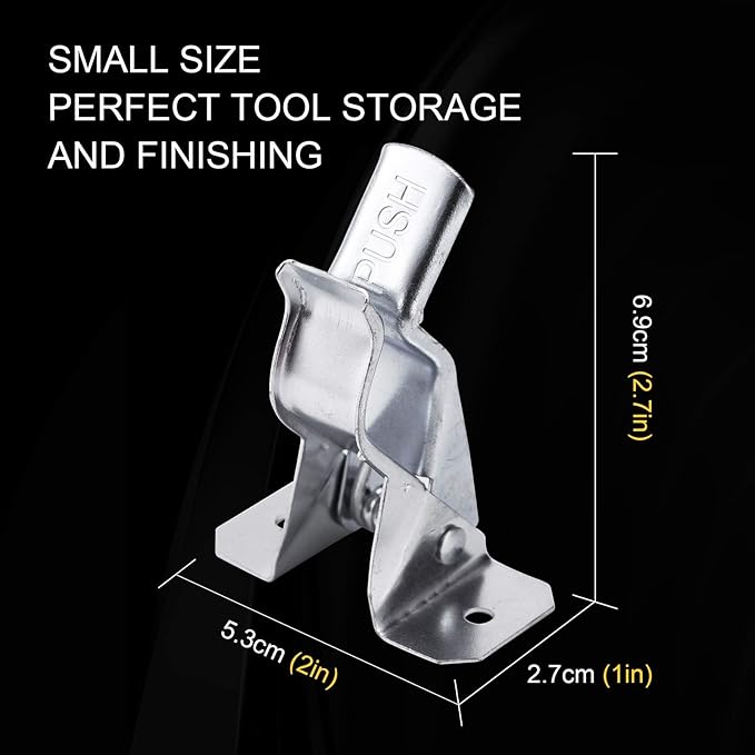 Sinoer Shovel holder, Mop and Broom Holder Heavy Duty Metal Wall Mounted Broom Utility Hooks Tool Hanger for Warehouse, Garden,Sheds,Garage -14PACK