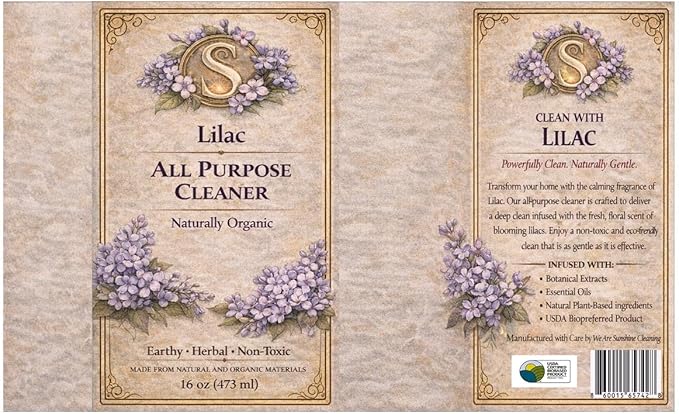 All Purpose Cleaner, Plant Based, USDA BioPreferred, (Lilac)