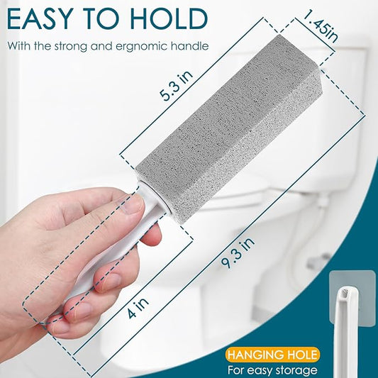 20 Pack Pumice Stone Toilet Bowl Cleaner Pumice Stone with Handle for Toilet Cleaning, Remove Limescale, Rust, Cleaning Supplies for Toilet, Pool, Bathroom, Sink