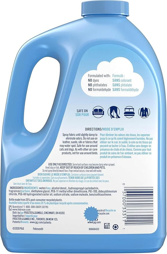 Febreez Fabric Extra Strength Refresher, Odor-Fighting 67.6 Fl Oz Air Freshener Refill