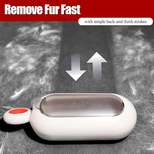 Lint Roller Resuable for Clothes, Magic Self- Cleaning Pet Hair Remover for Cats Dogs Fur, Portable Washable Pet Hair Removal Tool Brush for Curtain, Carpet, Bedding, Sofa, Couch, White