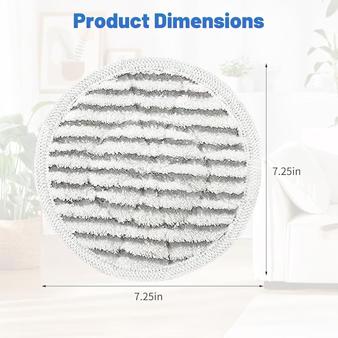 Steam Mop Replacement Pads for Shark S7001 S8201 S8001 S7201 S7000AMZ S7000 S7001TGT S7005 S7020 Series Steam Mop Pads,Steam & Scrub All-in-One Scrubbing Mop Pads,Compare Part #:XKITP7000-4 Pack