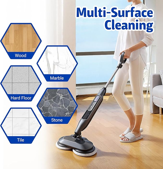 2 Pack Upgraded Steam Mop Replacement Brush Heads for Shark Steam Mop Pads - Deep Cleaning & Scratch-Free for Hardwood & Tile Floors - Compatible with S7000, S7001, S8201, S7201, S8001 Series
