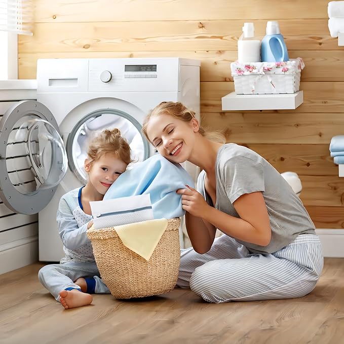 Lingerie Bags for Washing Delicates 3Pcs, Laundry Wash Bag, Honeycomb Mesh Laundry Bag 12x16 Inch Medium