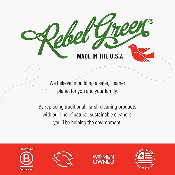 Rebel Green Neat and Tidy Tub & Tile Bathroom Cleaner Spray - Chamomile Orange Blossom Scent - Plant-Based Formula for Showers, Sinks, Tubs, Toilets, and Tile - 16 fl oz - 2 Pack