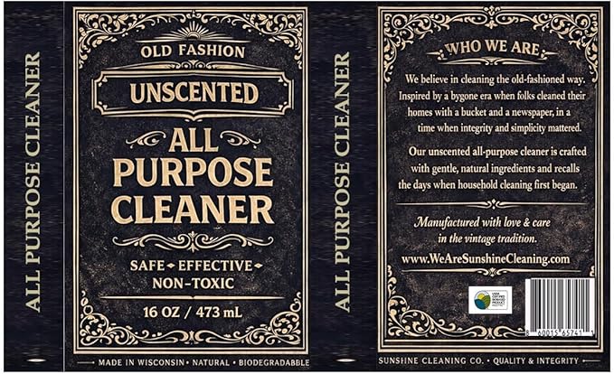 All Purpose Cleaner, Plant Based, USDA BioPreferred, (Unscented)