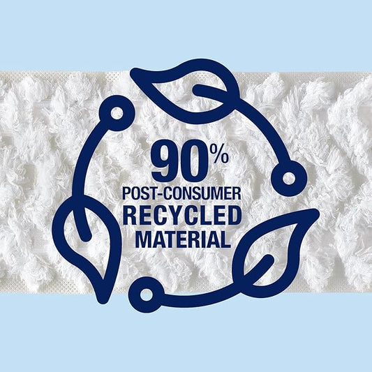 Bona Sweeping Pads for Multi-Surface Floors - 24 Refills - Heavy-Duty & Disposable XL Microfiber Pads Sweep Away Dust, Dirt, & Pet Hair