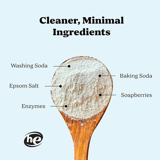 Pronounce Laundry Detergent Powder Alternative | Cleaner Ingredients. Safer for Sensitive Skin. Stain + Smell Fighting. Fragrance Free, HE Safe - 120 Loads (Unscented).