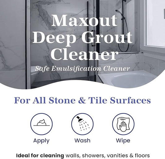Marblelife Maxout Deep Grout Cleaner, Powerful Tile and Floor Cleaning Liquid, Ready to Use, 32oz