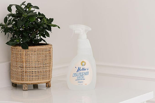 Nellie's All-Purpose Cleaner - Lemongrass Scent - Multi-Surface Cleaning for Kitchens, Bathrooms, and More - Plant-Based Formula - Leaping Bunny Certified - Free from Harsh Chemicals (Made in Canada)