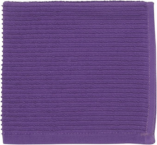 Now Designs Ripple Kitchen Dishcloth, Set of 4, Prince Purple
