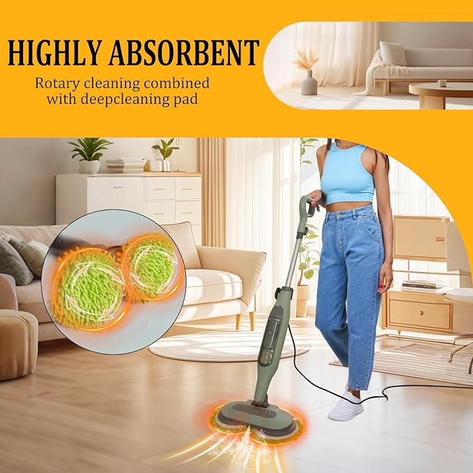S7000 Replacement Steam Mop Pads for Shark S7001 S8201 S7000AMZ S8001 S7000 S7001TGT S7005 S7020 steam and Scrub mop Frosted Pad with Serrated Locator Ring(6Pack) (Gray)
