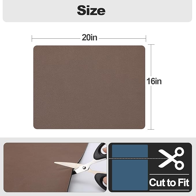 Ecotrim - Dish Drying Mat for Kitchen Counter | Coffee Bar Mat for Countertops | Heat Resistant Drainer Mat with Non-slip Rubber Backed | Hide Stain Kitchen Absorbent Draining Mat | Brown 16"x20"