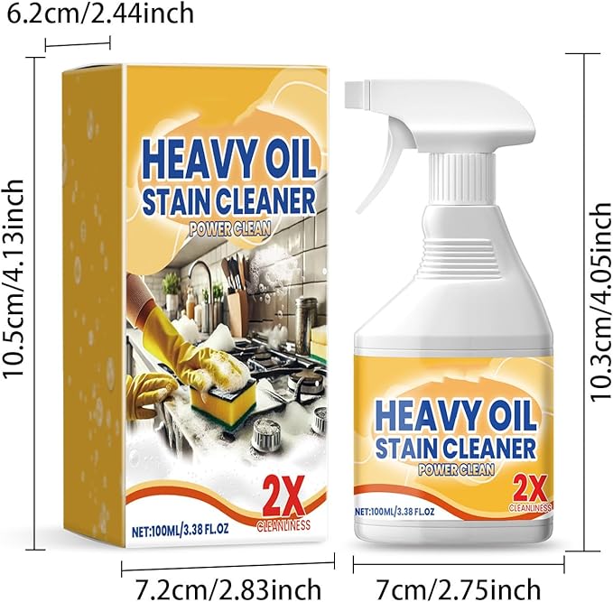 Kitchen Cabinet Cleaners And Polishers, All Purpose Kitchen Heavy Oil Cleaning Agent, Heavy Duty Degreaser Cleaner Spray, for Ovens, Countertops, Stovetop (1PCS)