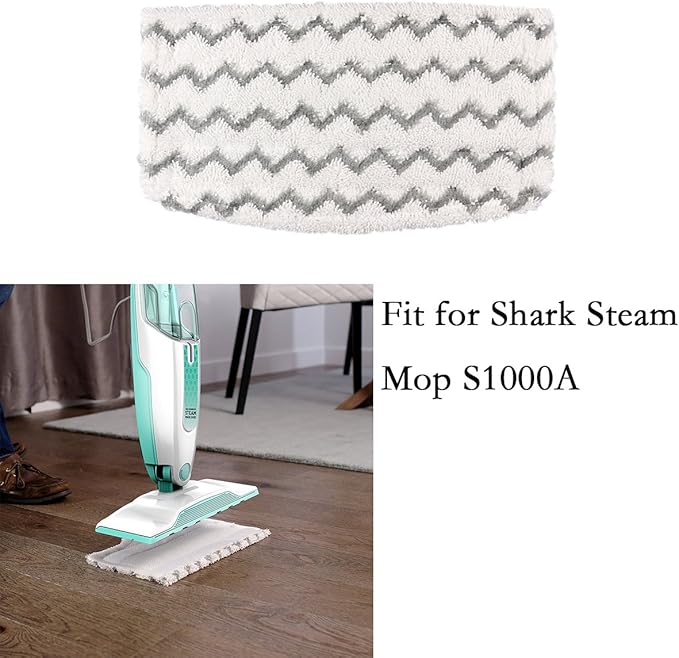 5 Packs Steam Mop Pads Replacement Hard Floor Cleaner for Vacuum Cleaner S1000A S1000C S1000WM S1001C