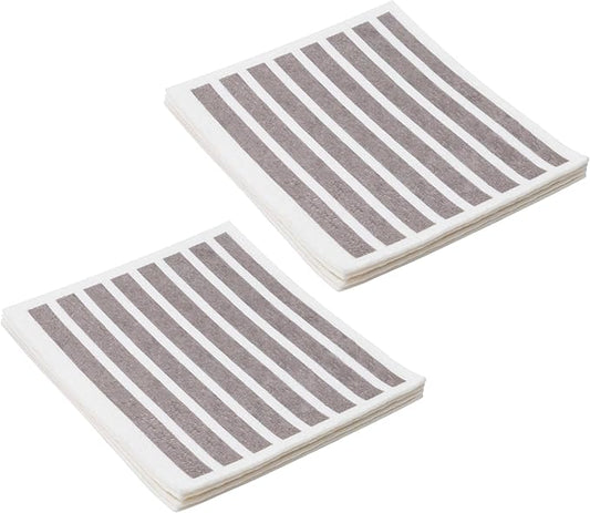 Martha Stewart Swedish Kitchen Absorbent Sponge Dish Cloths, Stripes, 8 Count